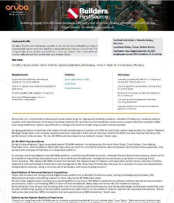 Builders FirstSource Case Study TechTonic Times