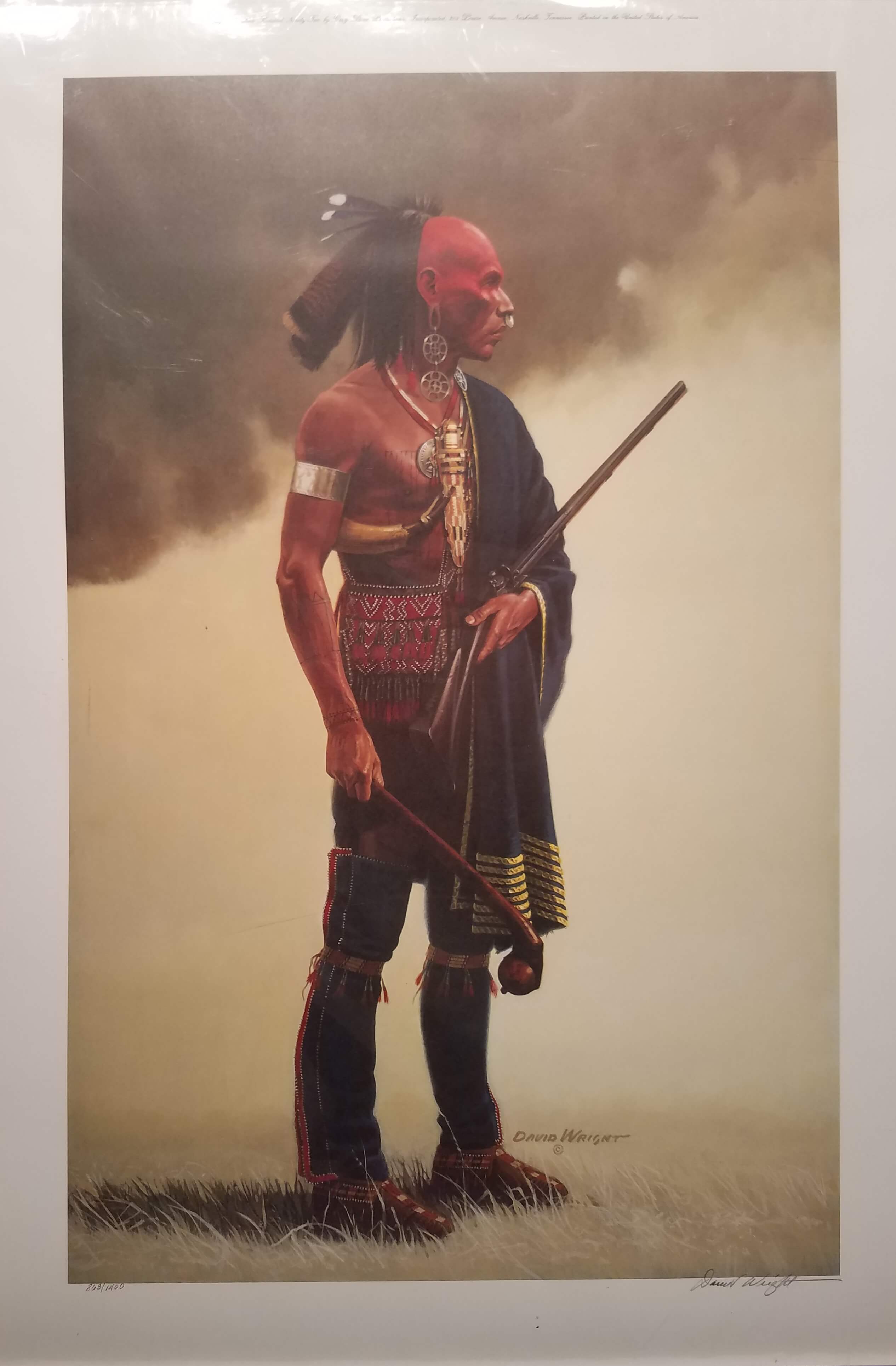 The Warrior by David Wright Native American Print Abreu Gallery