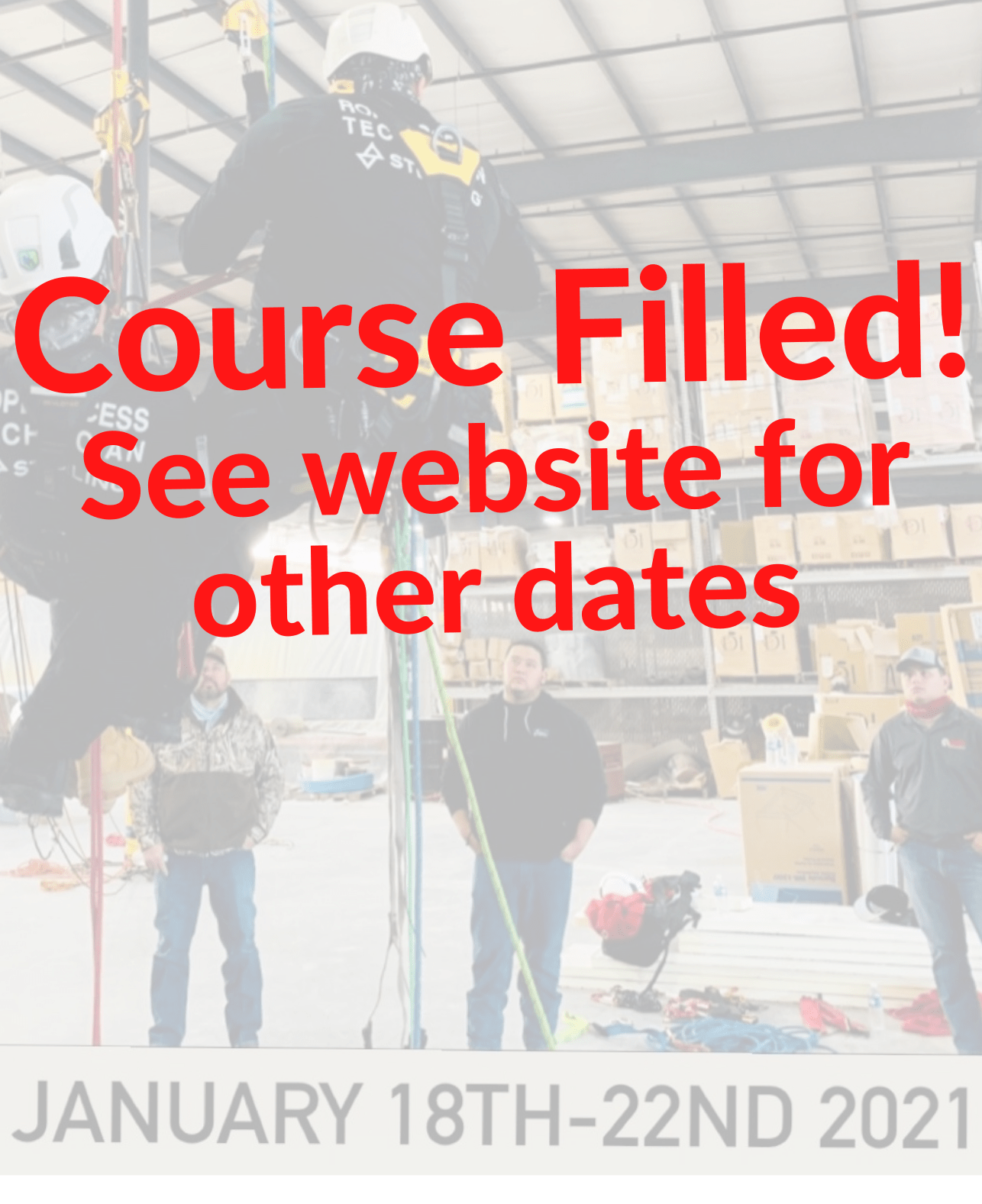 Houston Rope Access Training January Filled2021