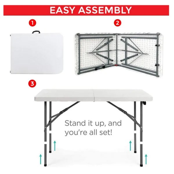 Denny International® Outdoor Folding Table (4ft) Absolute Home