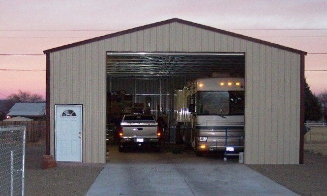 Metal RV Garage Lots of Extra Space Metal RV Garage Lots of Extra Space