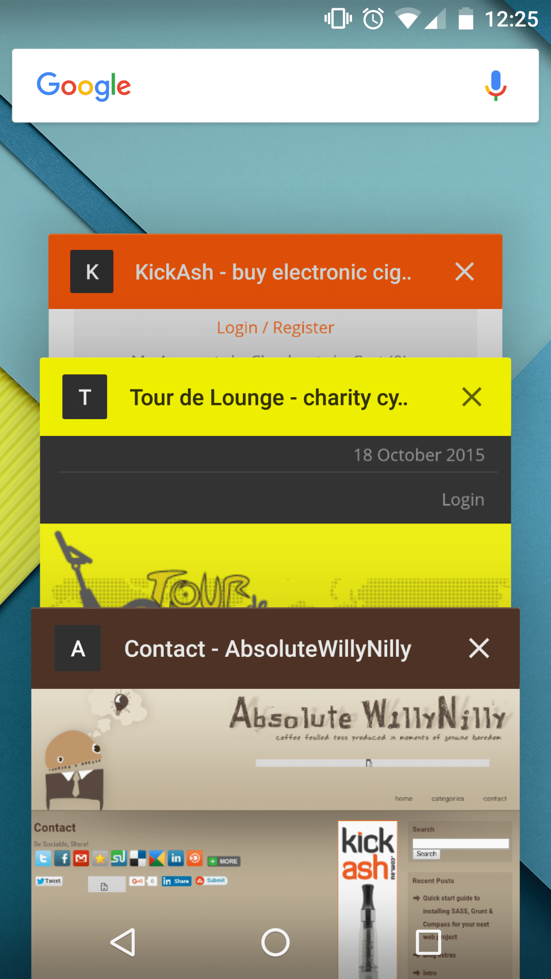 Change URL bar / toolbar colour in Chrome on Android AbsoluteWillyNilly