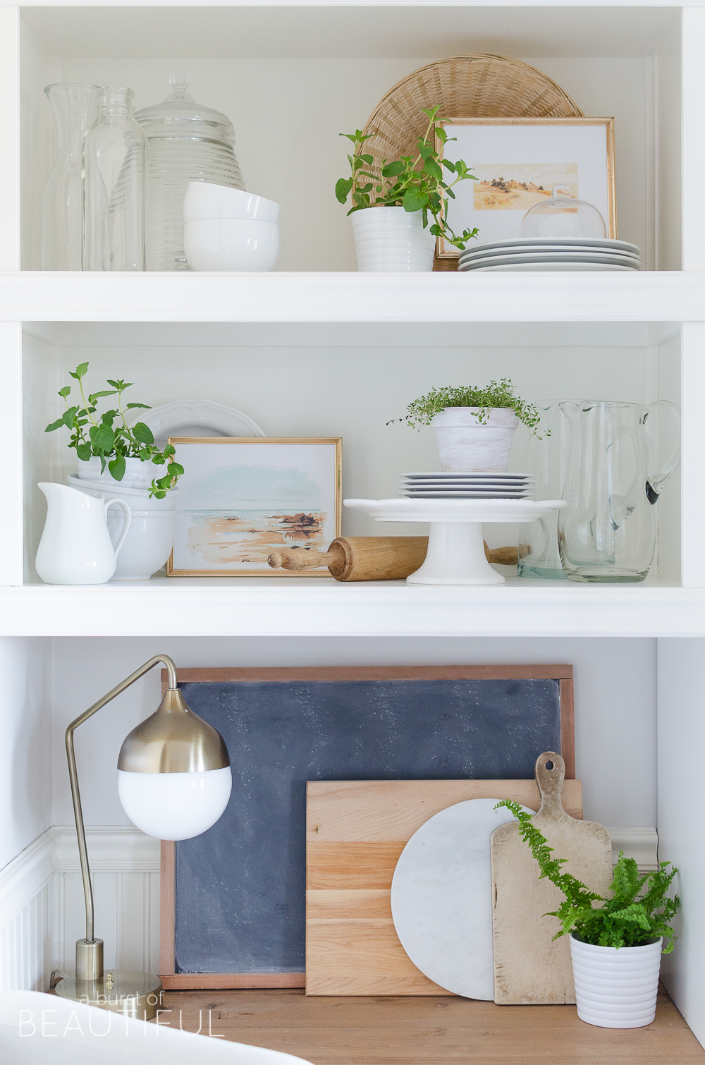 How to Style Open Shelving in the Kitchen A Burst of Beautiful