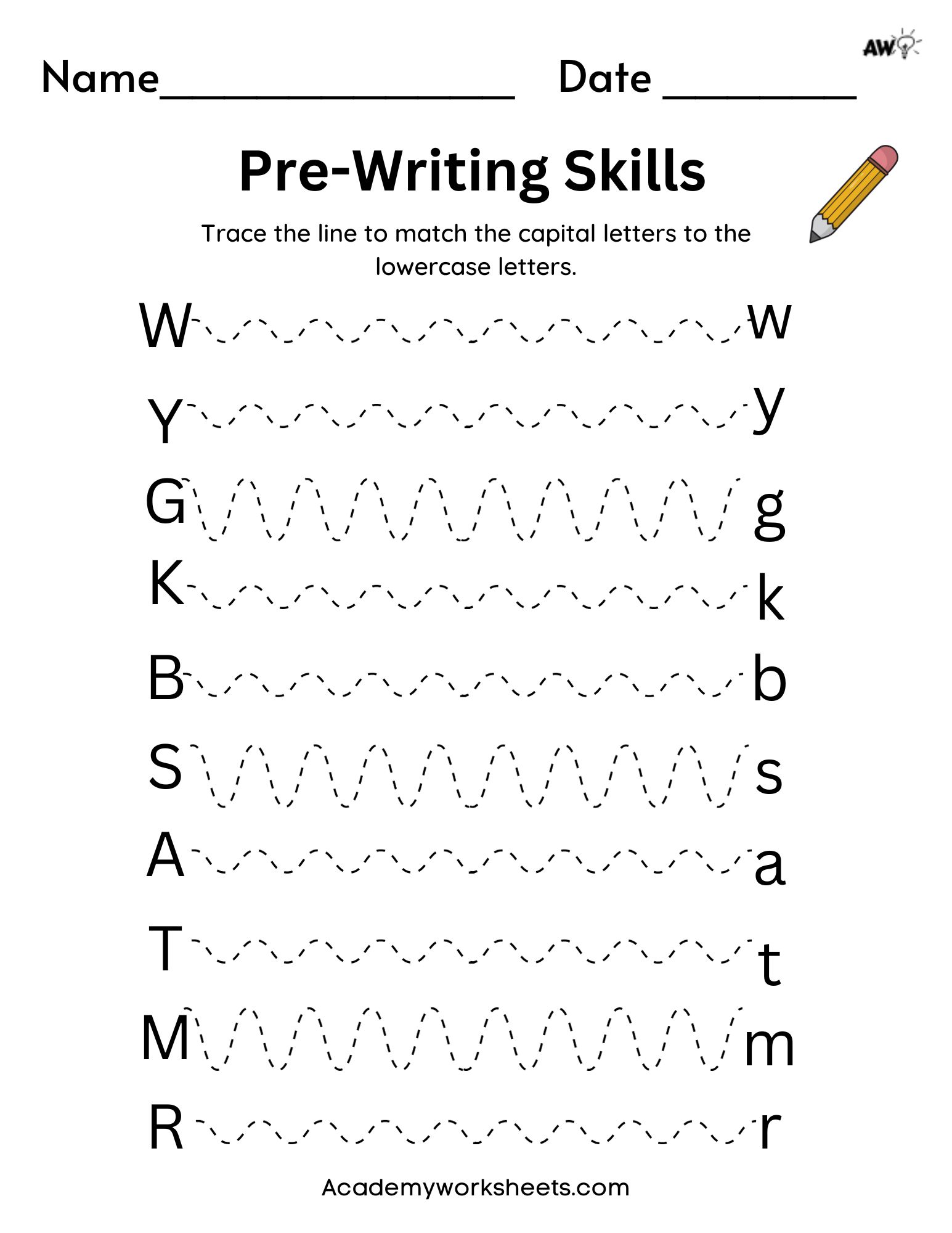 Fun Line Tracing Worksheets for PreK and Kindergarten Academy Worksheets