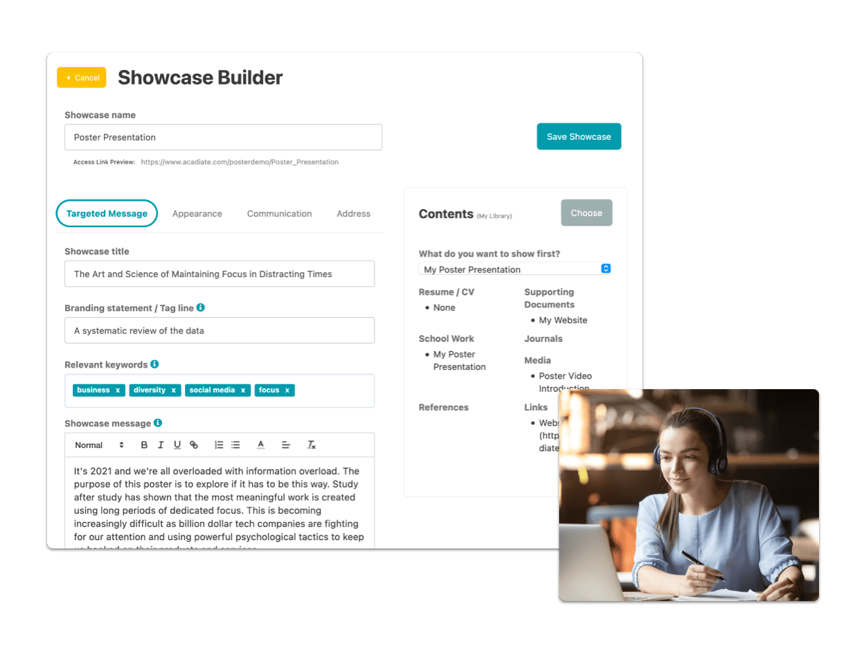 Acadiate · Poster Sessions