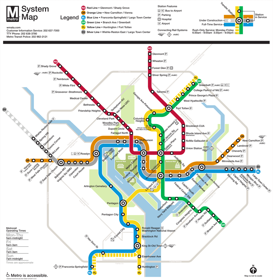 Wash Dc Metro Map Pdf Devora Winonah