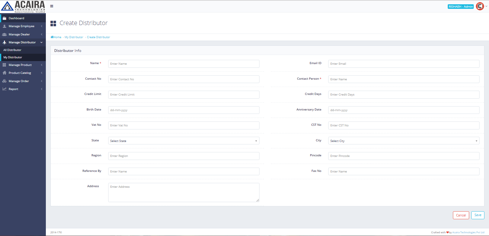 Distributor Management System in Mumbai Distributor & Consumer
