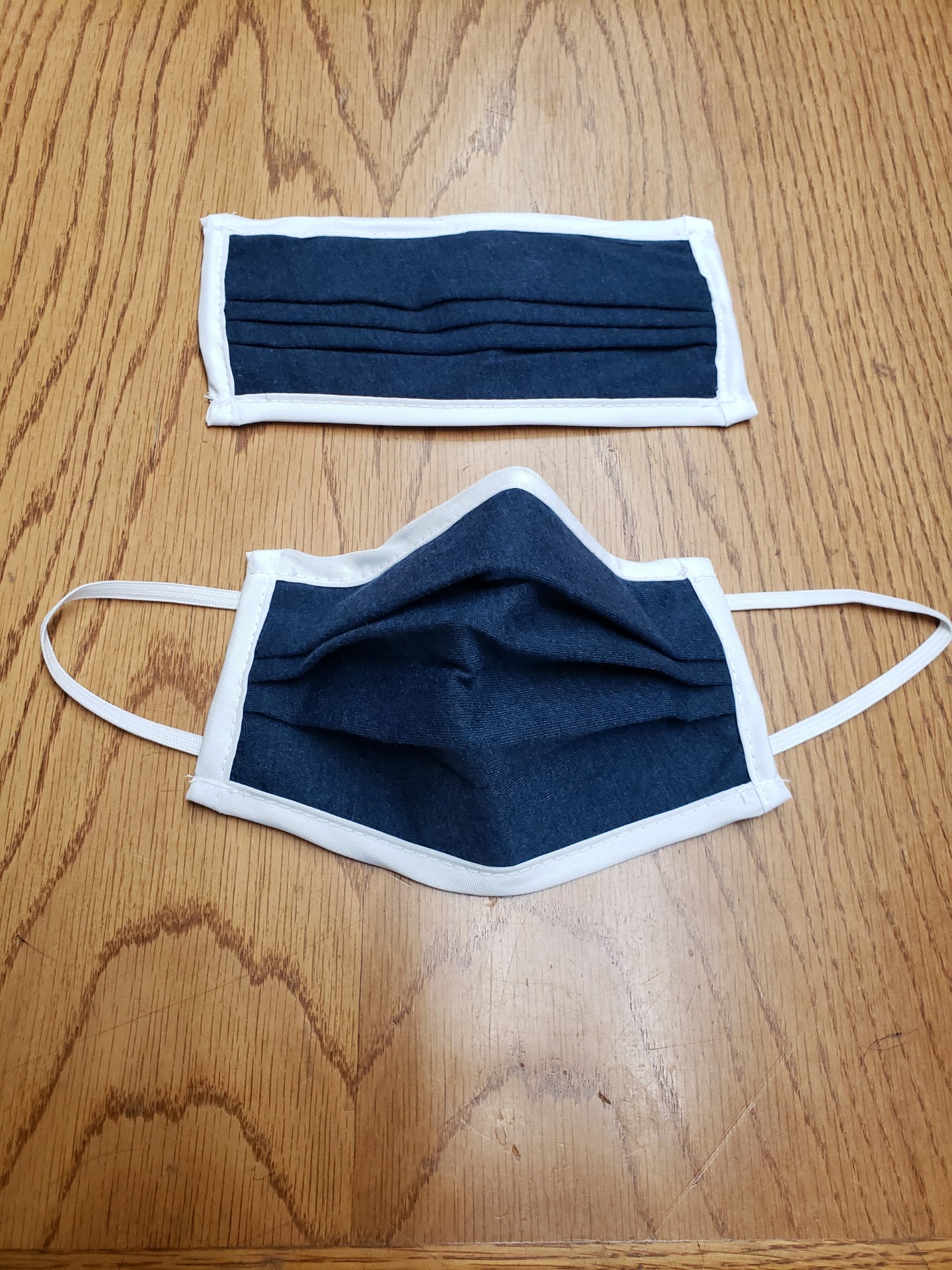 Large Adult Face Masks in Navy Blue