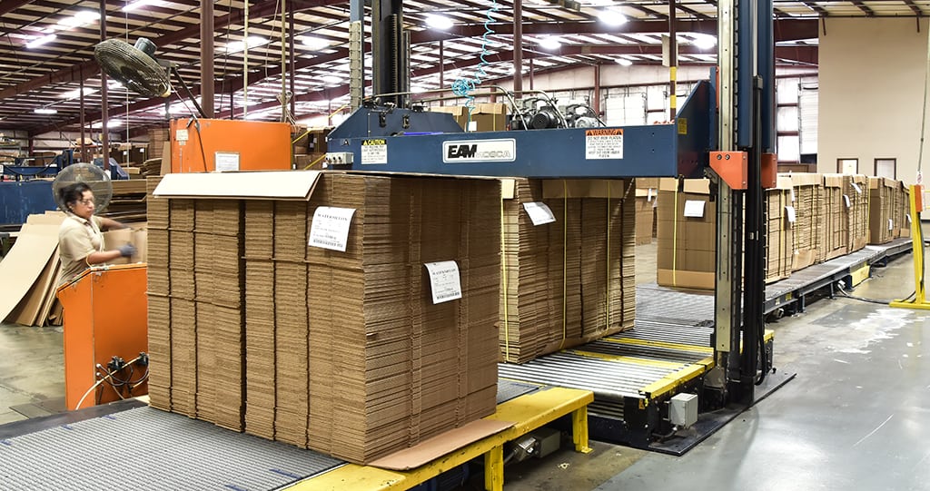 Production Standard and Custom Printed Corrugated Boxes Axis