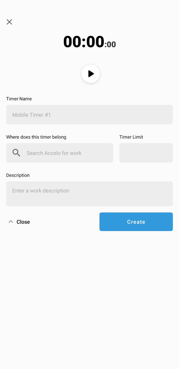 Timers Guide Android App Setup Accelo