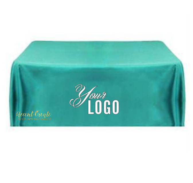 Custom Tablecloth, AQUA, Teal