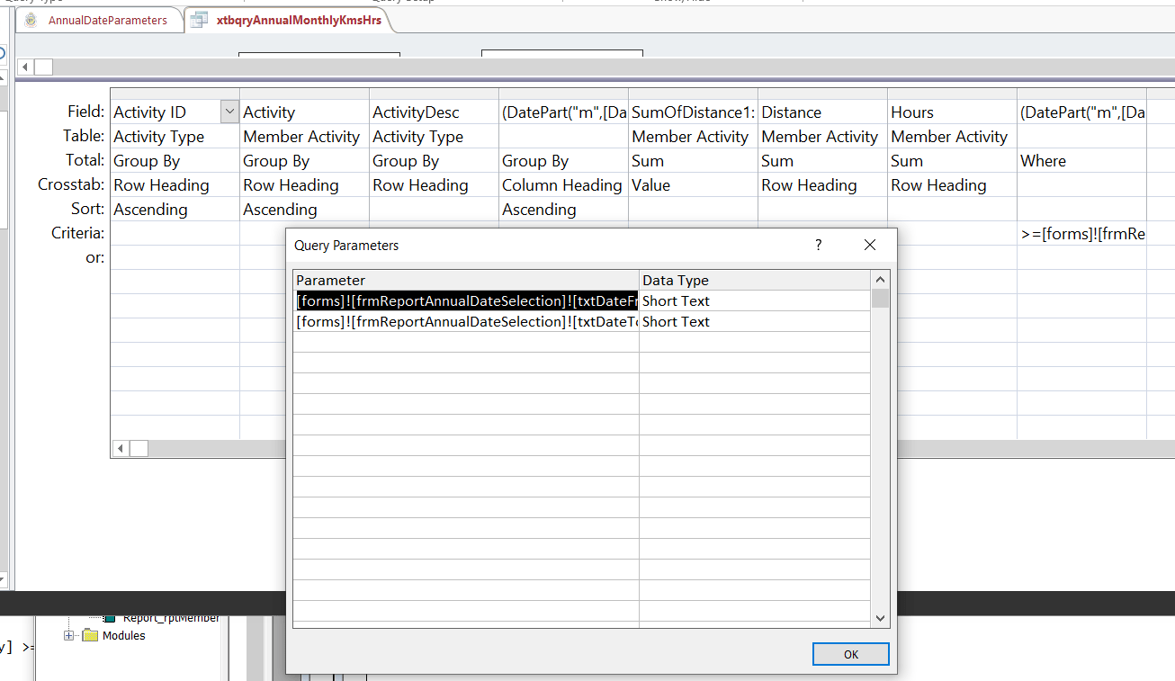 Cross tab query not recognising field name. Access World Forums
