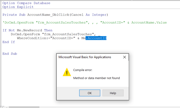 Clicking a record to pull up a form Access World Forums