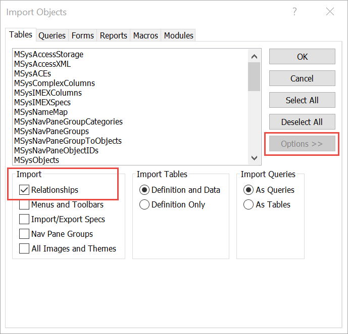 Backend Tables all hidden and cannot unhide Access World Forums
