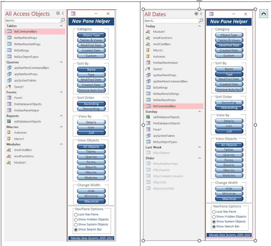 Navigation Pane Helper Access World Forums