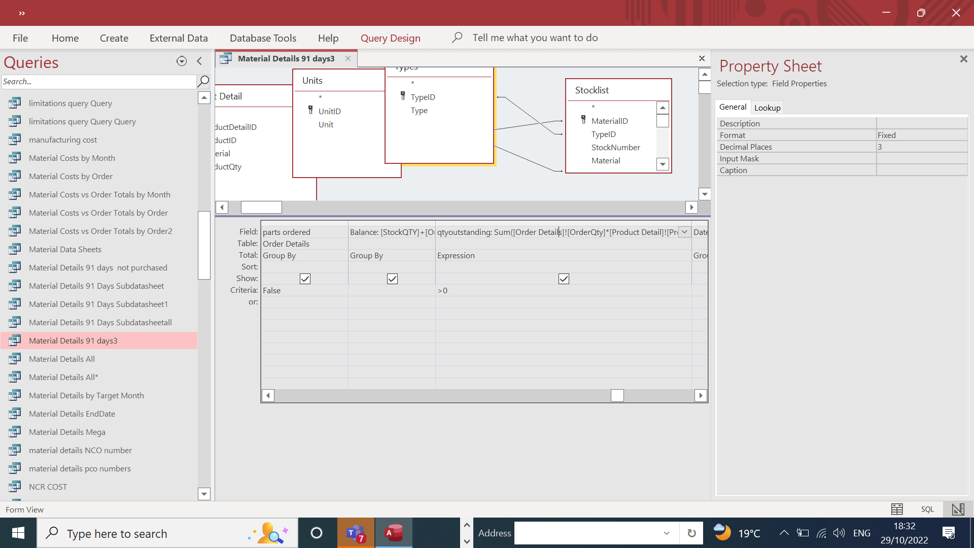 format fixed with 3 decimal places so why do i see about 10 decimal