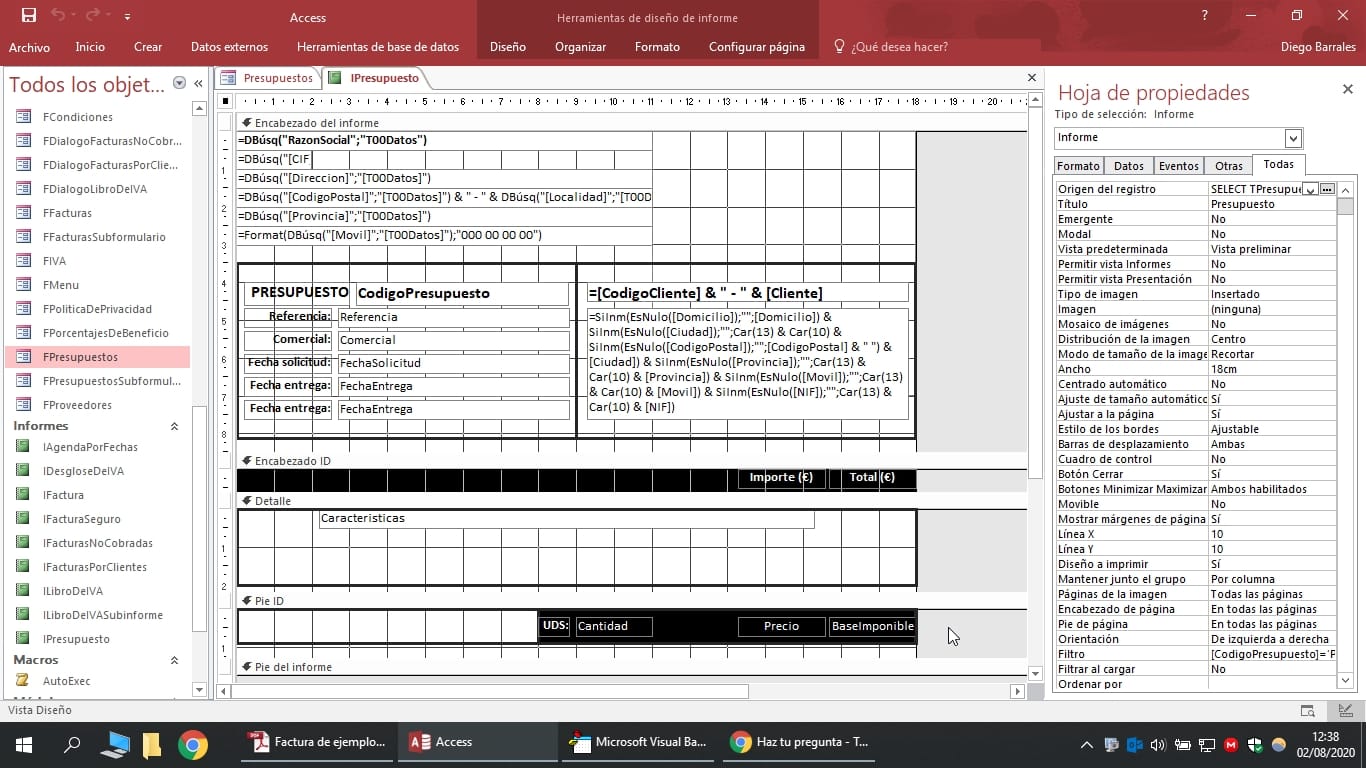 Solved Fit the size of a box to that of a text box in an Access