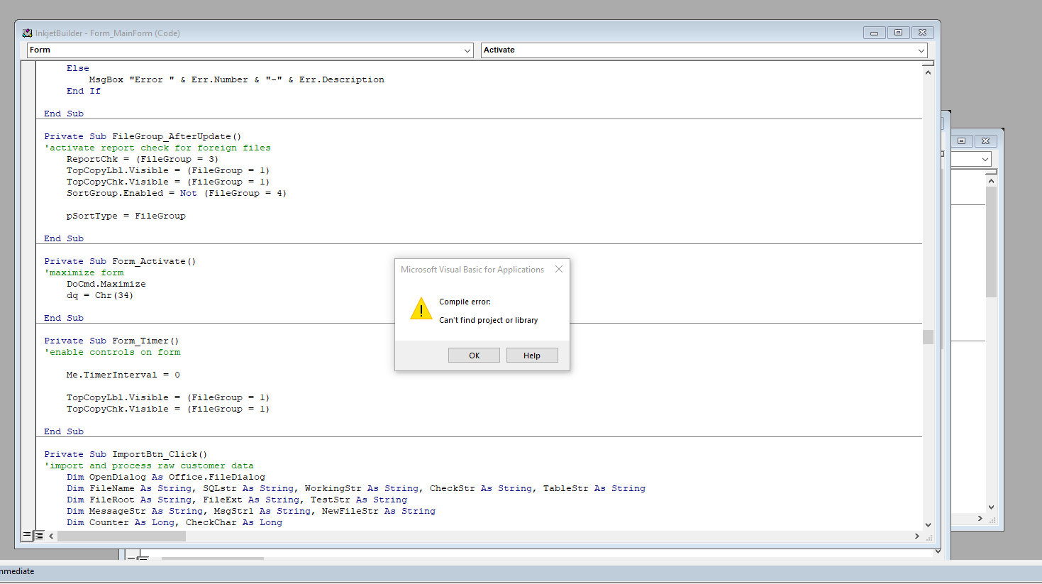 Windows Permissions to run MS Access? (VBA References Disabled