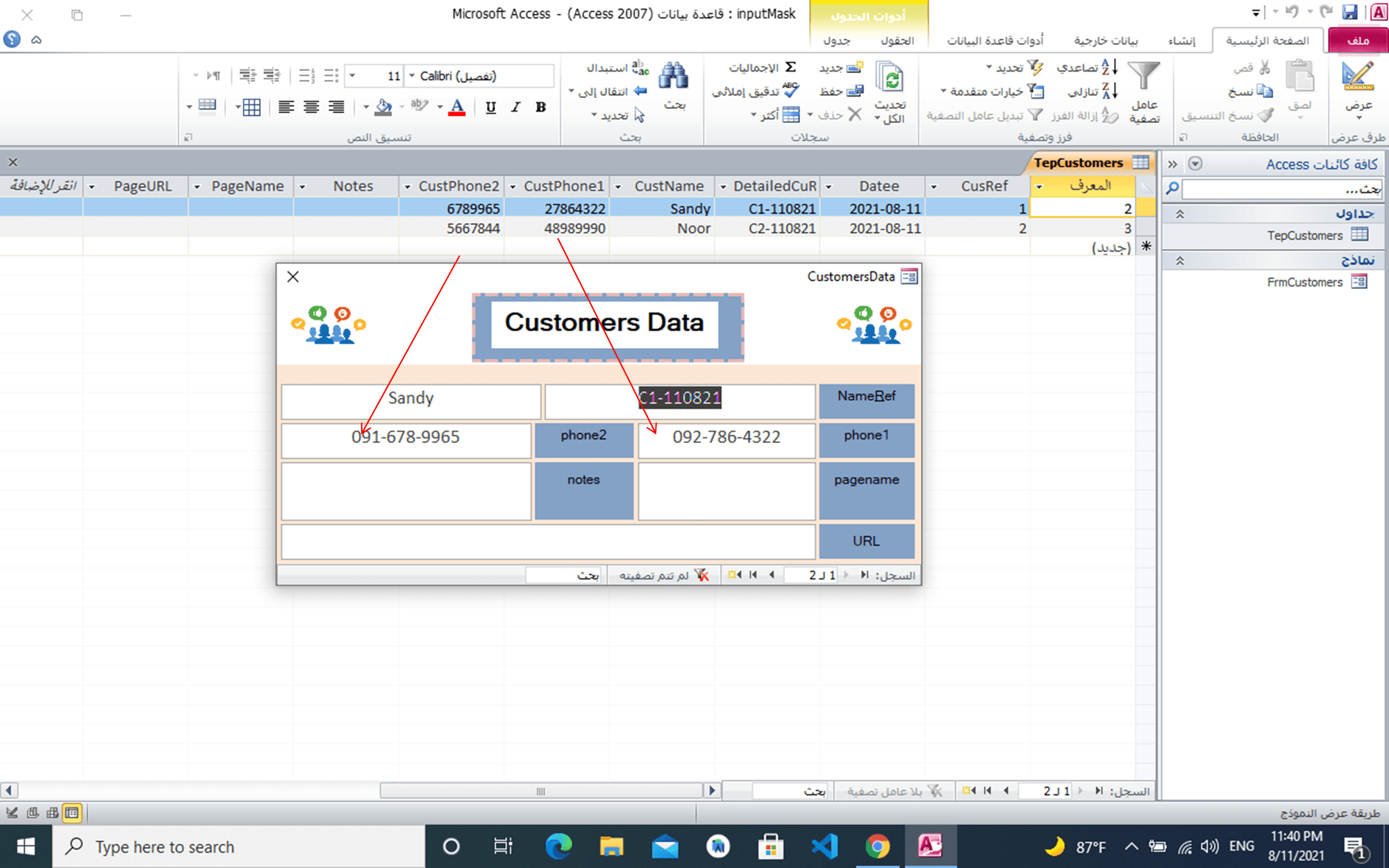 Phone number input mask Access World Forums
