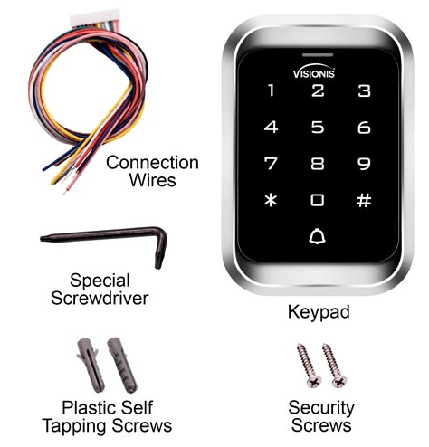 ACCESS CONTROL - DIGITAL TOUCH KEYPAD, READER STANDALONE WITH MINI