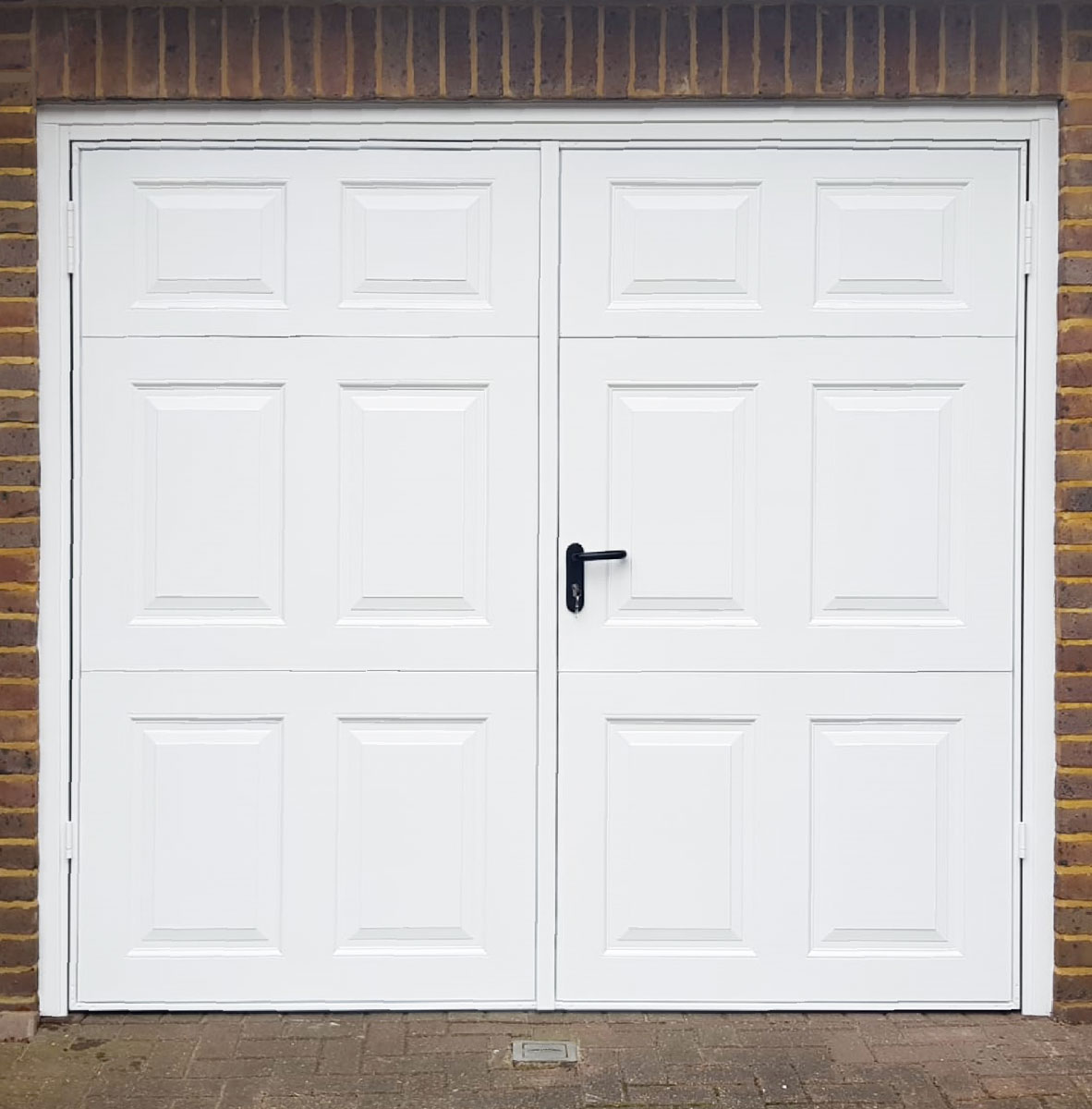 Access Garage Doors Garador Beaumont, 5050 Side Hinged Garage Door in White