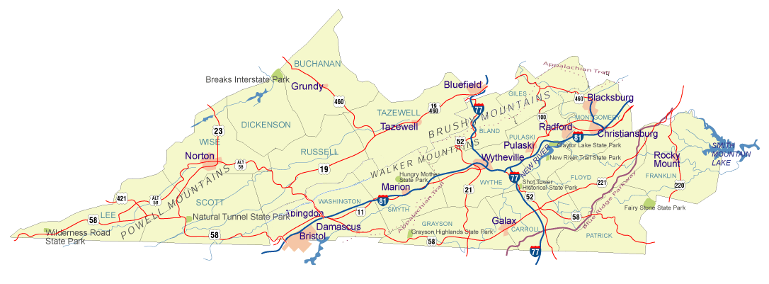Map Of Sw Virginia An Appalachian punks take on life, love, and adventure.