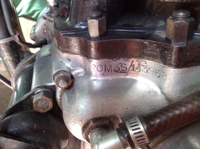 Engine number Access Norton