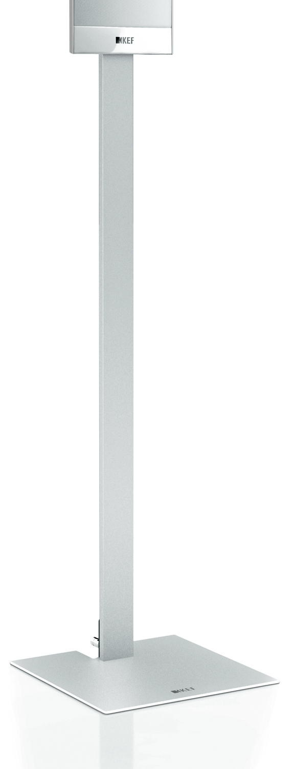 KEF TSeries Speaker Floor Stands White Pair Accessories4less