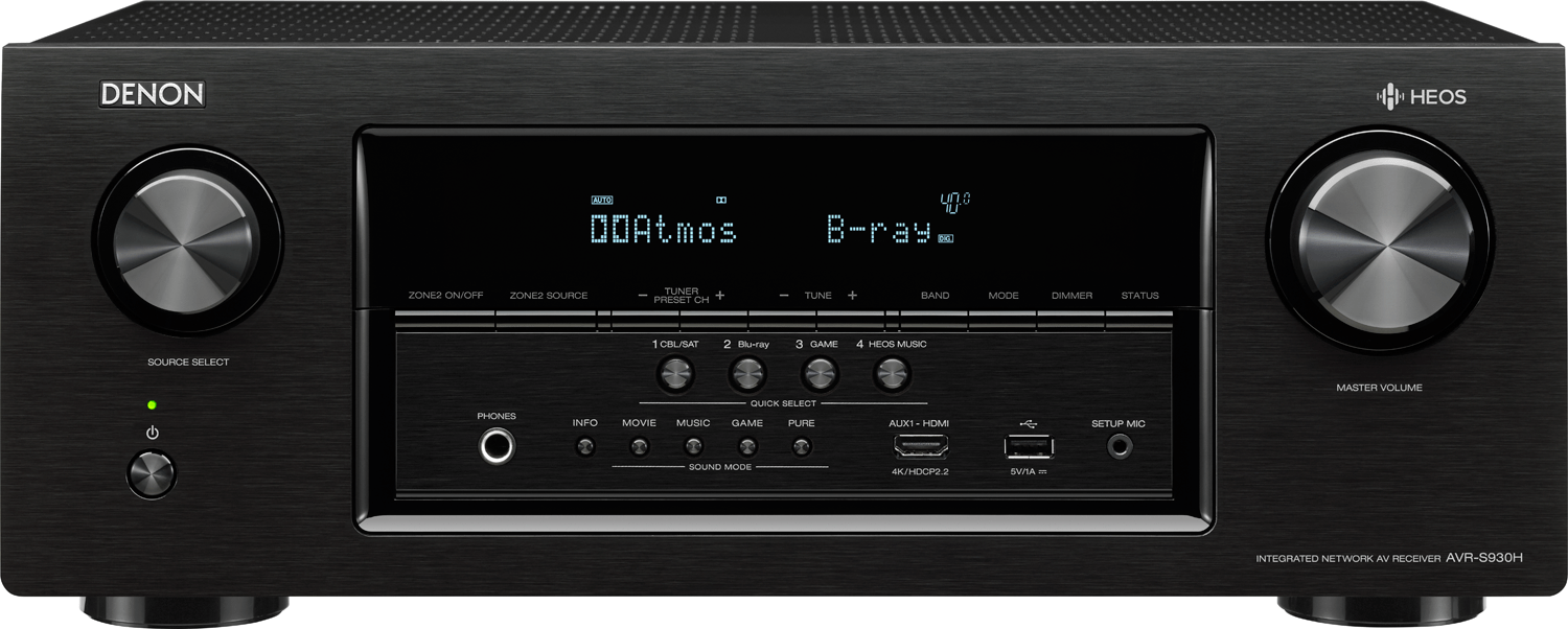 DENON AVRS930H 7.2Ch x 90 Watts Networking A/V Receiver w/HEOS
