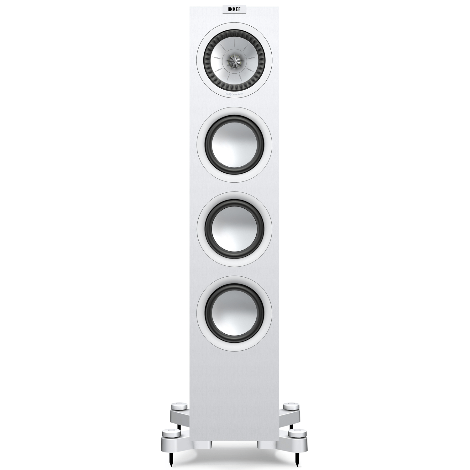 KEF Q550 5.25" 3Way Floorstanding Speaker White Each Accessories4less