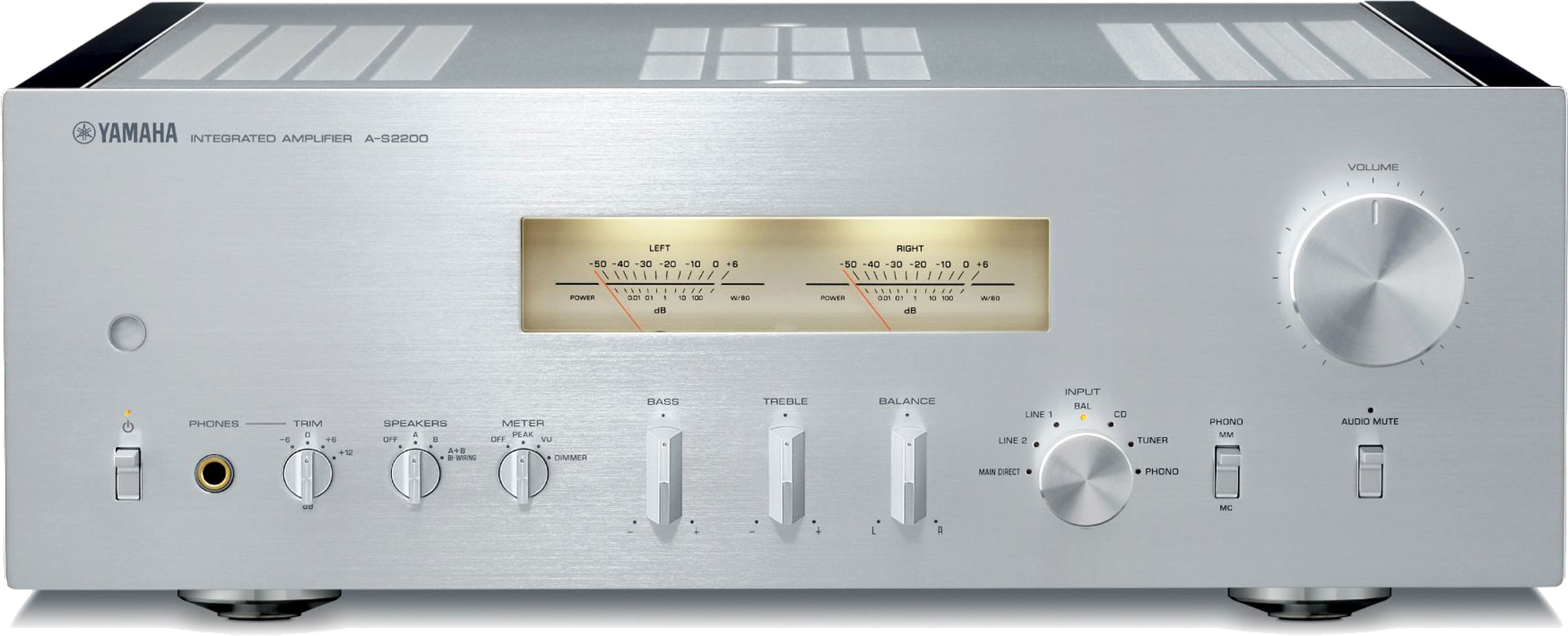 YAMAHA AS2200 Stereo Integrated Amplifier Silver Accessories4less