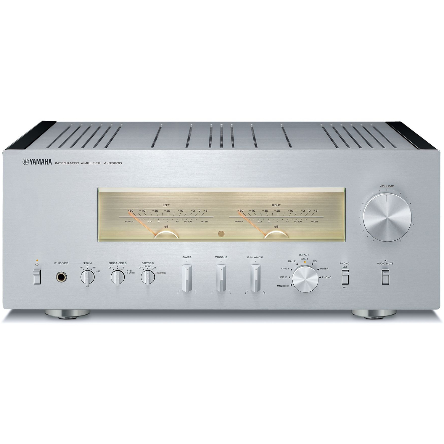 YAMAHA AS3200 Stereo 200W Integrated Amplifier Silver Accessories4less