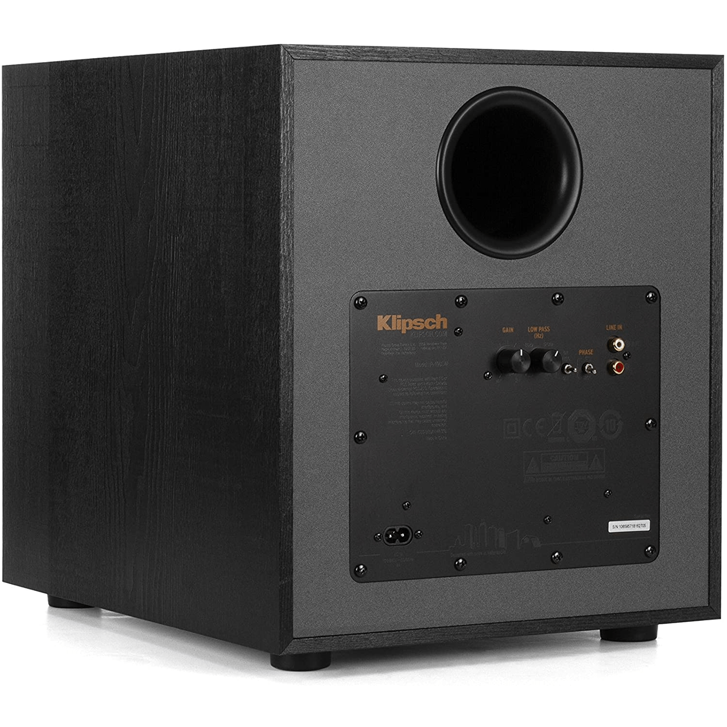 KLIPSCH R100SW 10" 150 Watt Powered Subwoofer Black Accessories4less