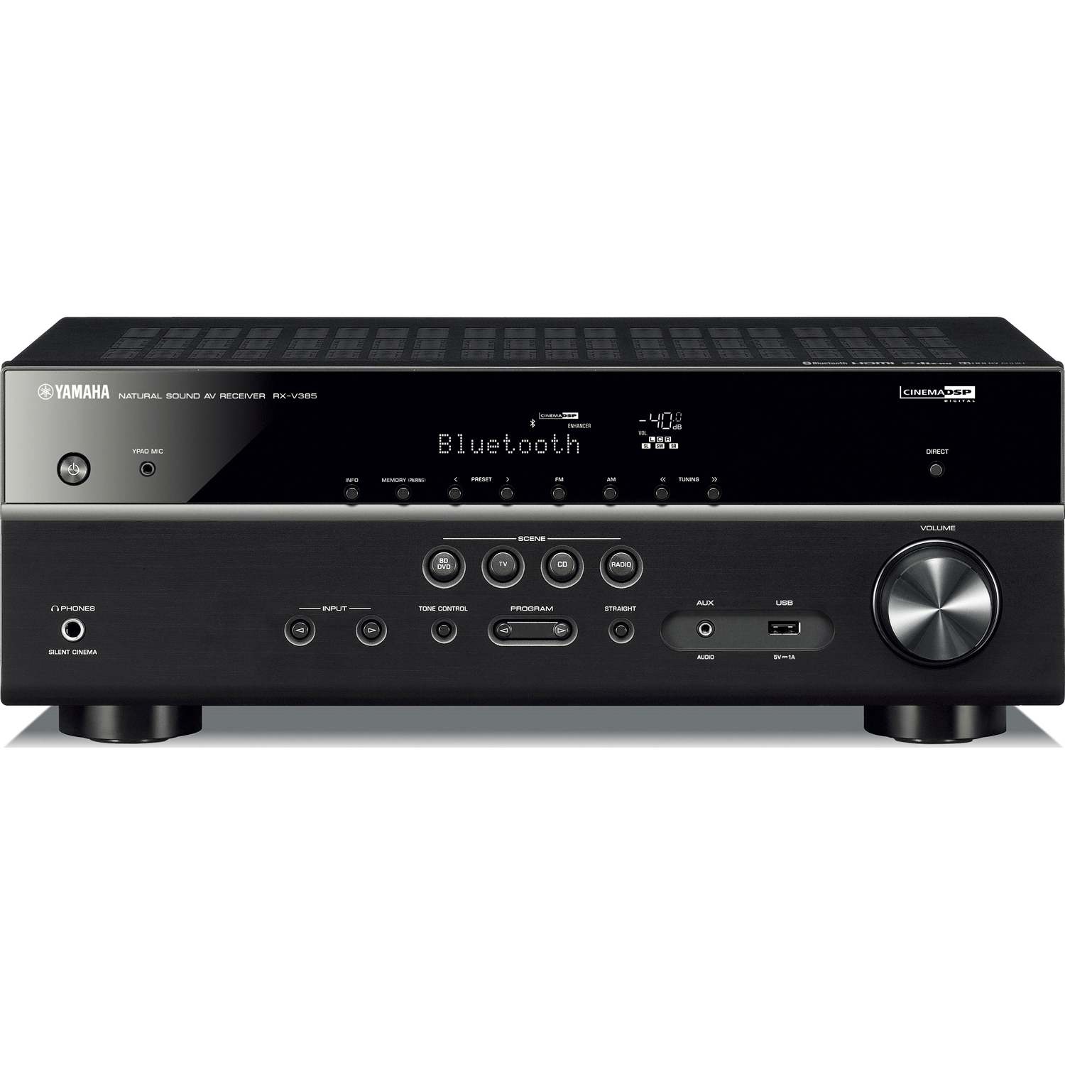 YAMAHA RX-V385 5.1-Ch x 70 Watts Bluetooth A/V Receiver | Accessories4less