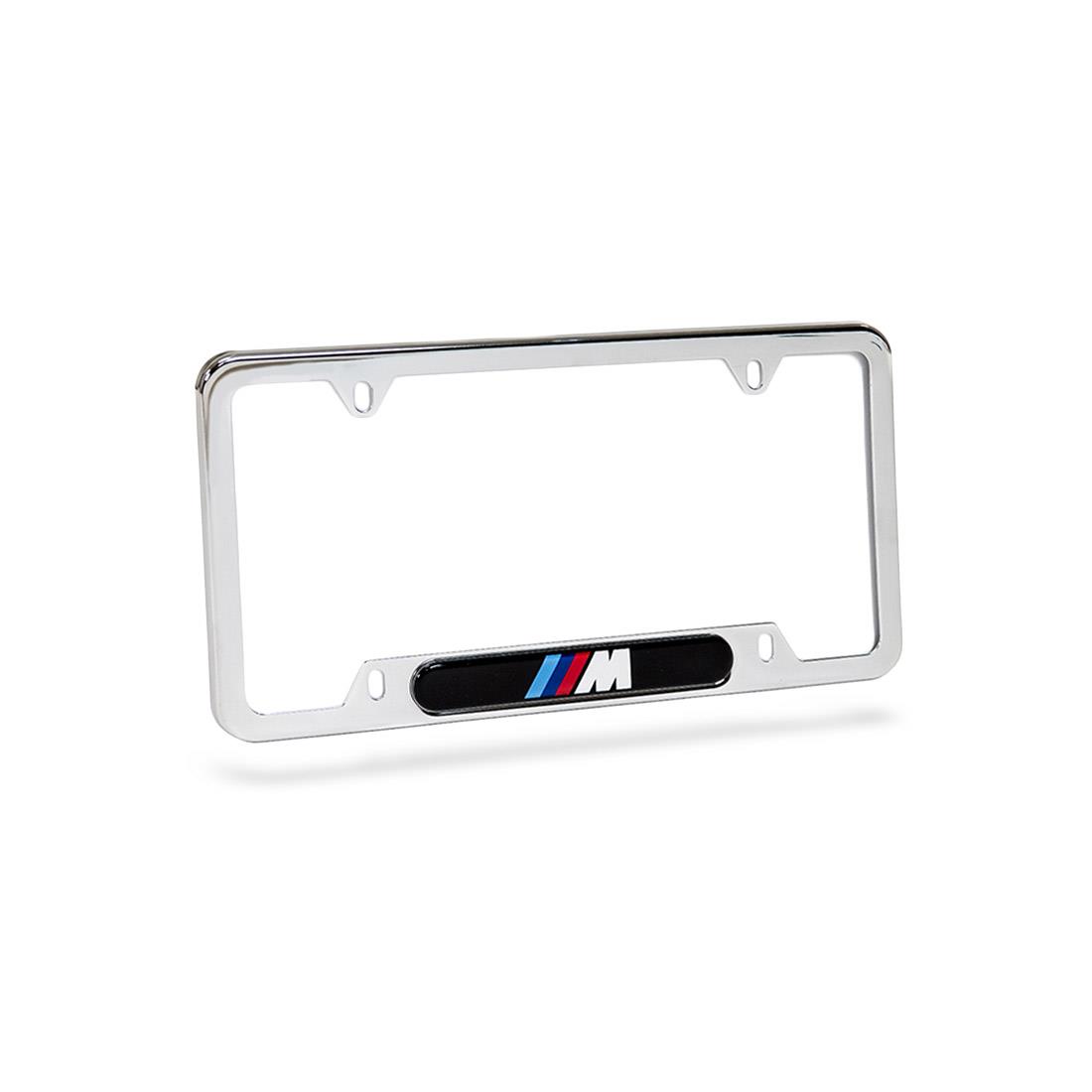 License Plate Frame M Logo Polished Stainless Steel 82120010405