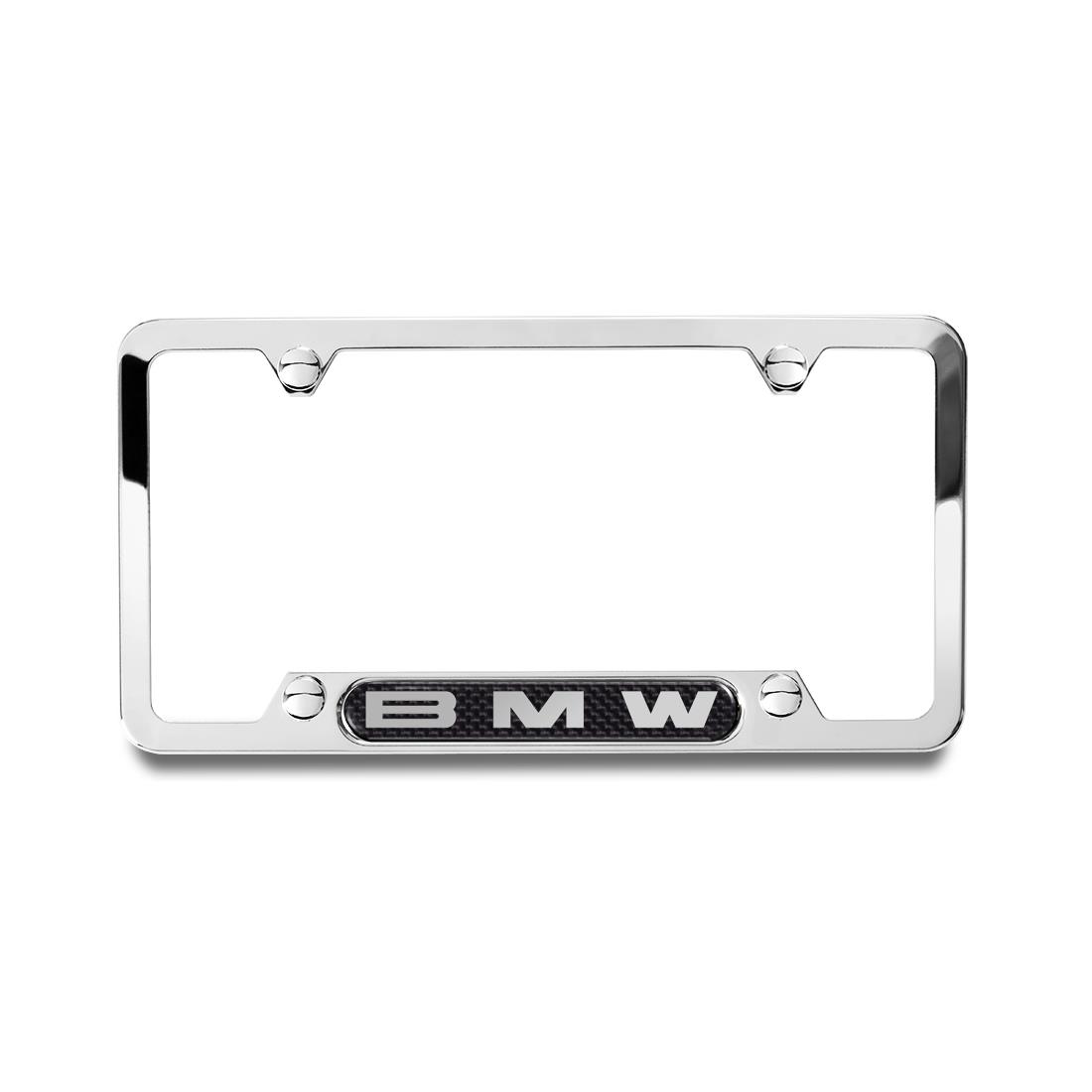 License Plate Frame BMW Logo Carbon Fiber 82122433223