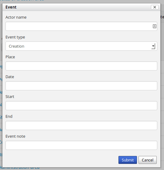 Rules for Archival Description (RAD) data entry and CSV template