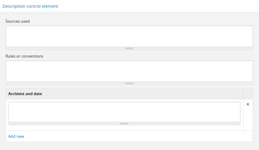 Describing Archives A Content Standard (DACS 2013) data entry and CSV