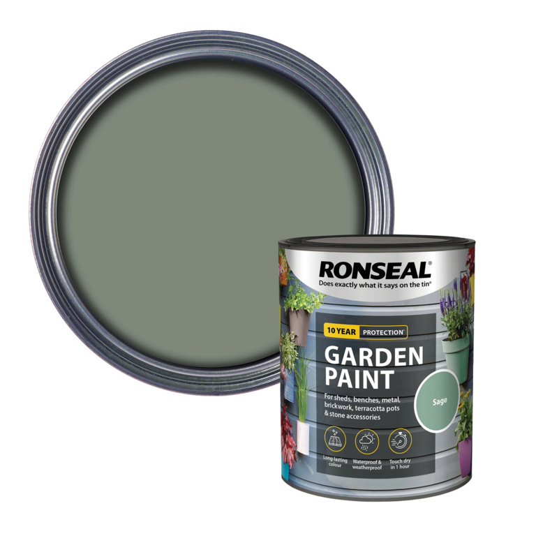 Ronseal Garden Paint 750ml Sage