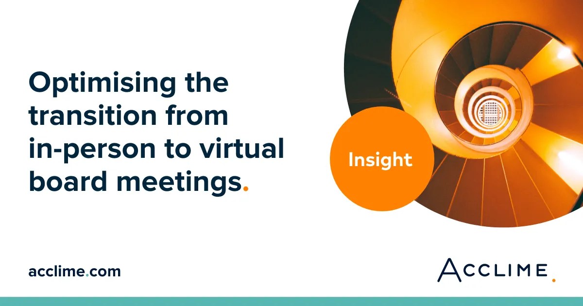 Optimising Virtual Board Meetings Acclime