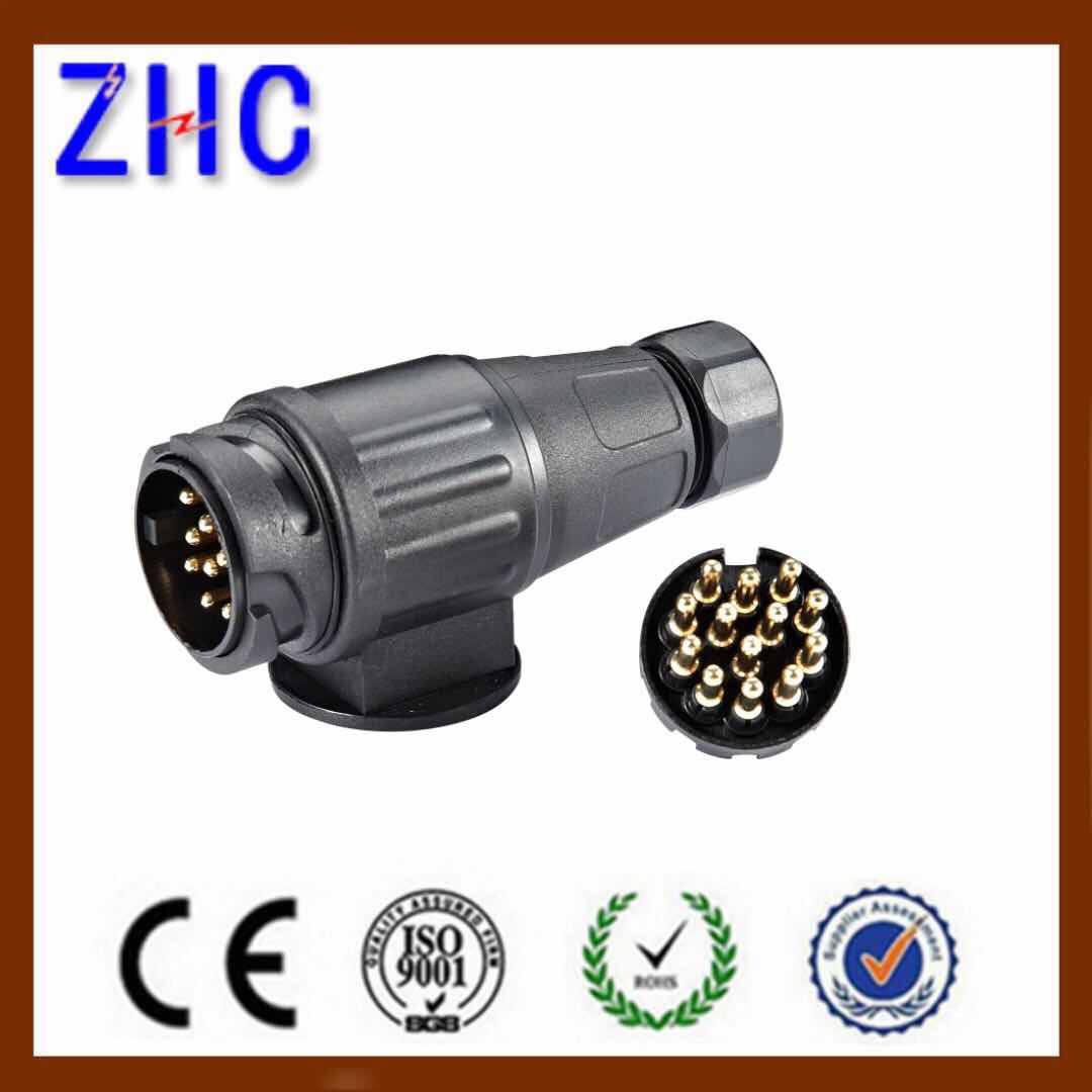 13Pin 12V PVC Plastic Auto Trailer Towing Connector For Car Semi