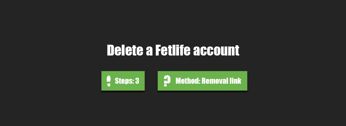 How to delete a Fetlife account? AccountDeleters