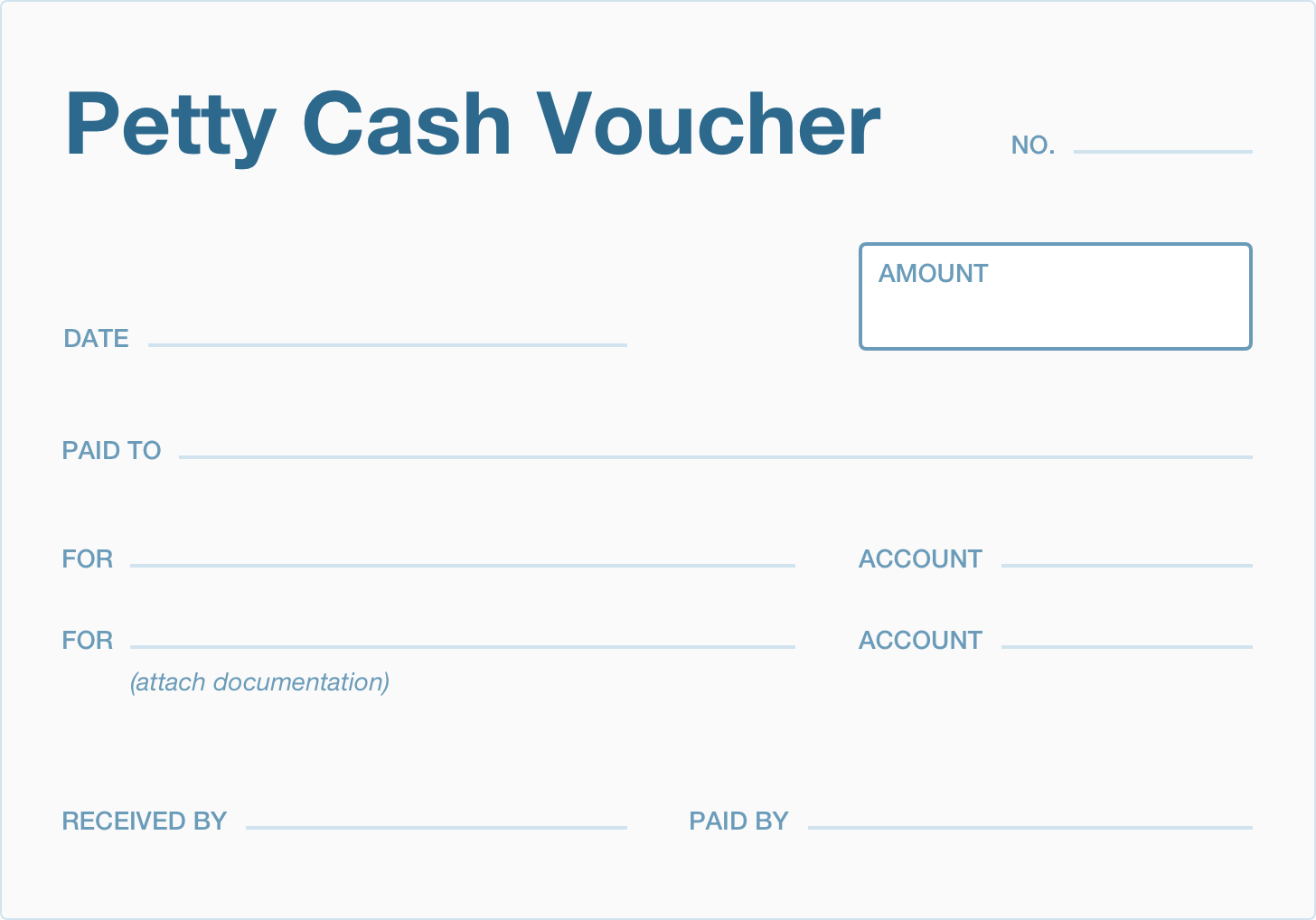 Petty Cash Accounting Template