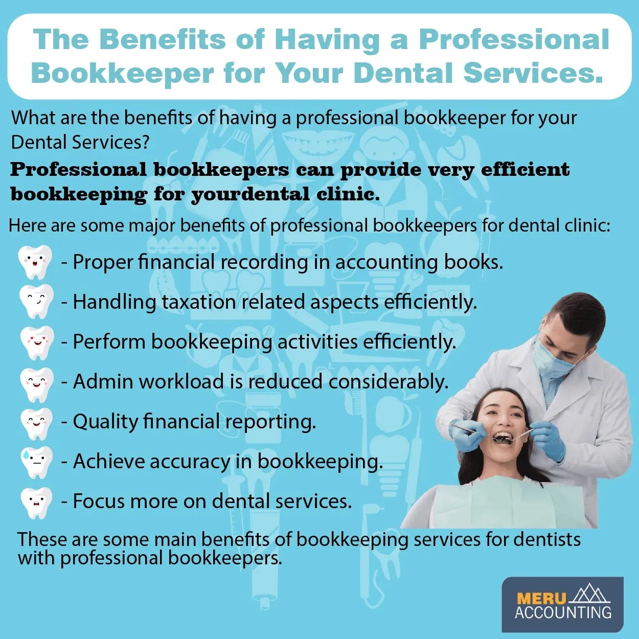 Benefits of a Professional Bookkeeper for Your Dental Services.