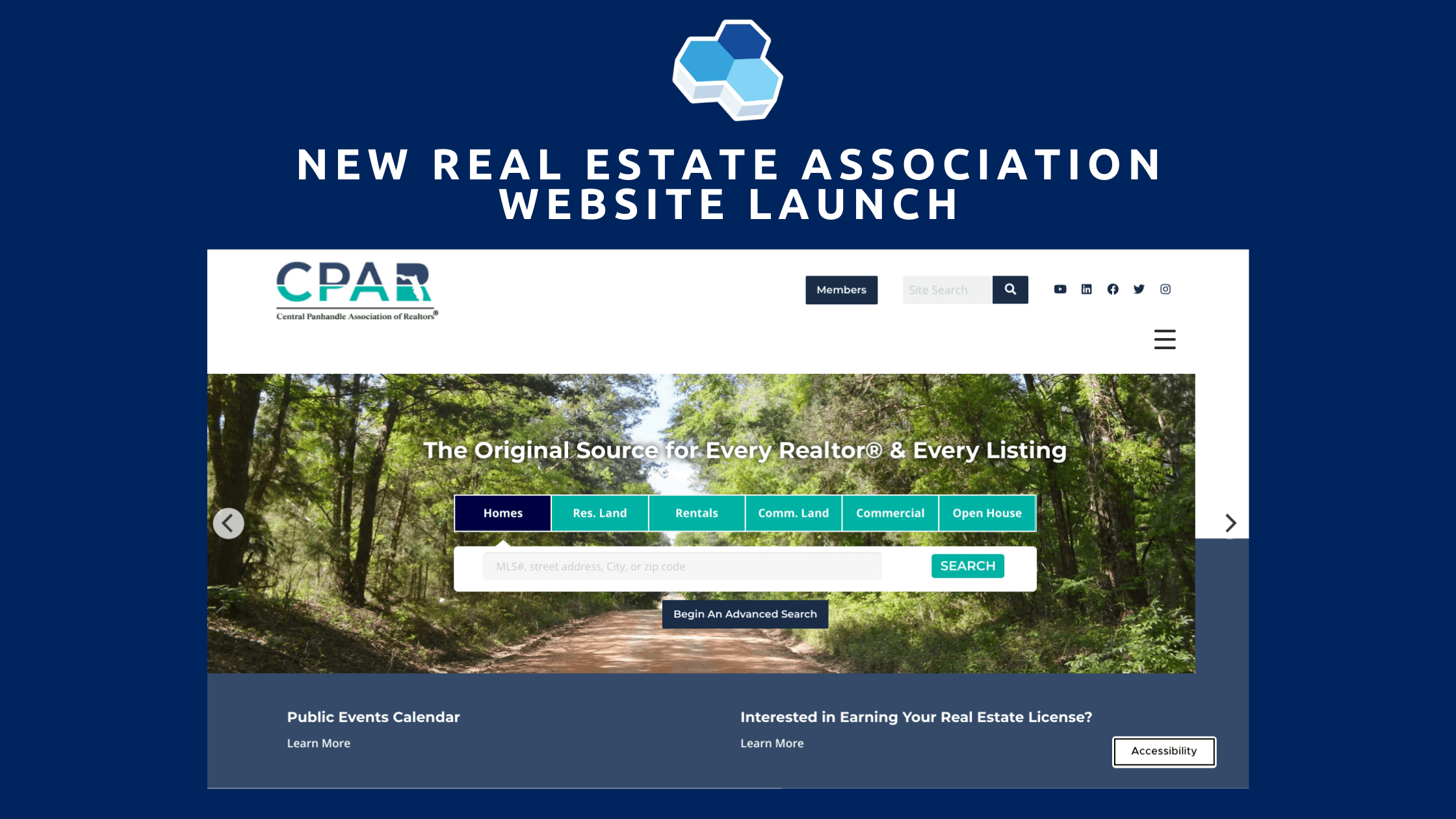 New site Launch Central Panhandle Association of REALTORS® Accrisoft