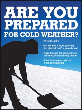 Safety Posters: Are you Prepared For Cold Weather? (SP125212)