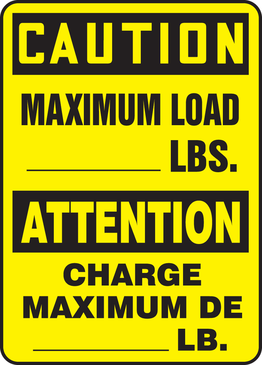 BILINGUAL SAFETY SIGN FRENCH ()