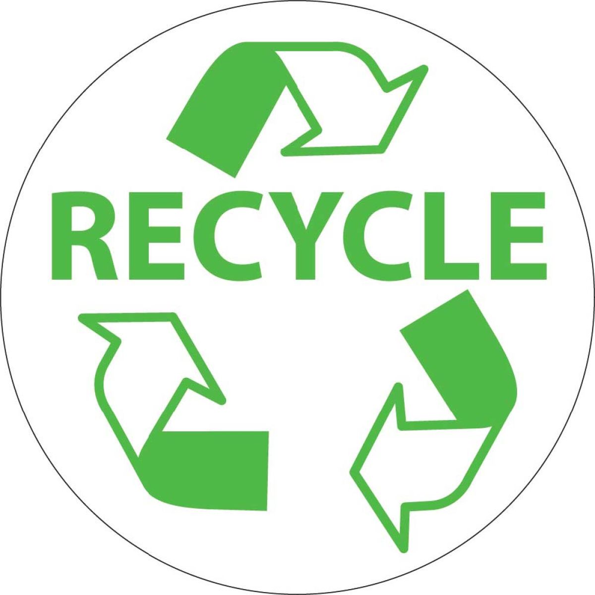 RECYCLE HARD HAT EMBLEM (HH102)