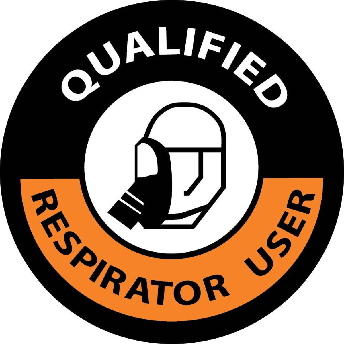 QUALIFIED RESPIRATOR USER HARD HAT EMBLEM (HH86)