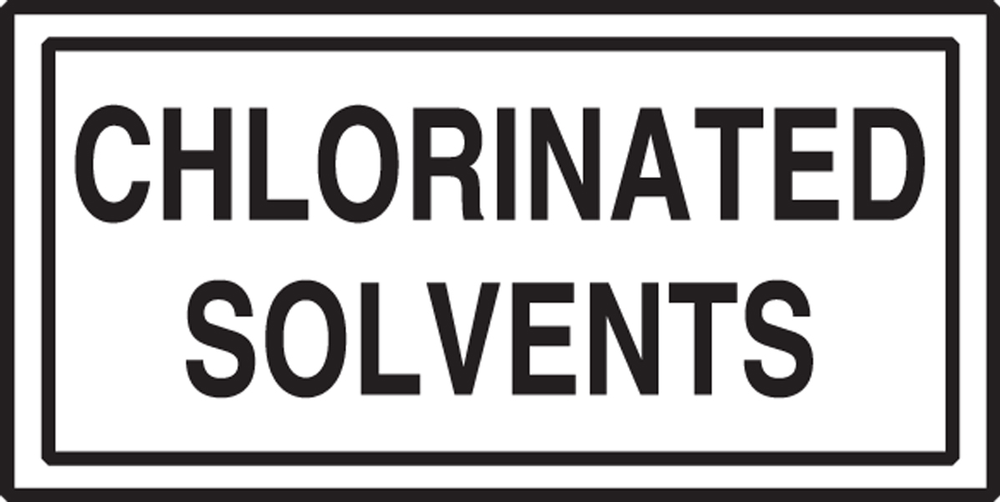 Chlorinated Solvents Safety Label LCHL530